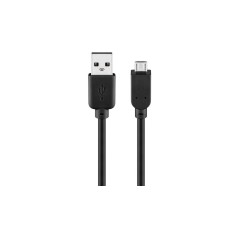 Buy Wentronic USB 2.0 Cable 1m Black | Fast Data Transfer & Durable Design - 4040849939181